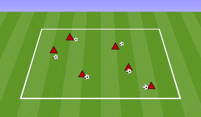 Football/Soccer Session Plan Drill (Colour): DRIBBLING MOVES WEEK #1