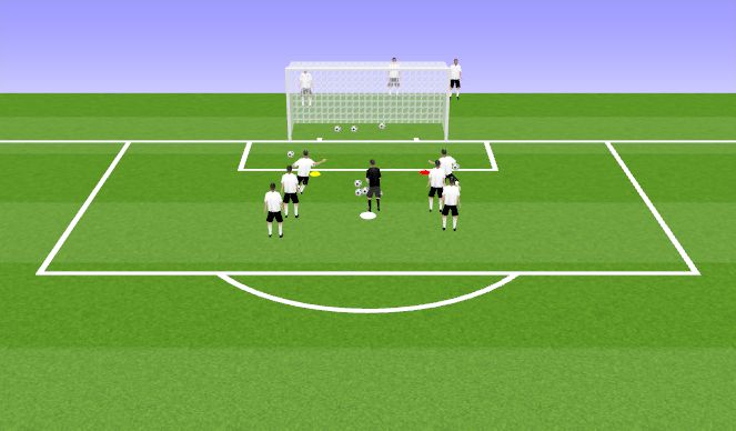 Football/Soccer Session Plan Drill (Colour): Technical Shooting