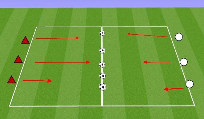 Football/Soccer Session Plan Drill (Colour): STEAL THE BACON II