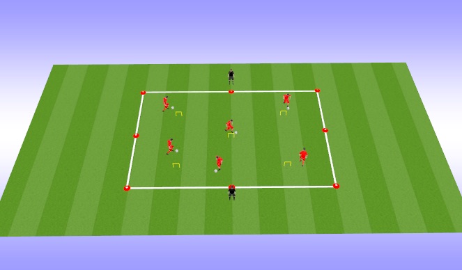Football/Soccer Session Plan Drill (Colour): Dribbling Game: Toy Story