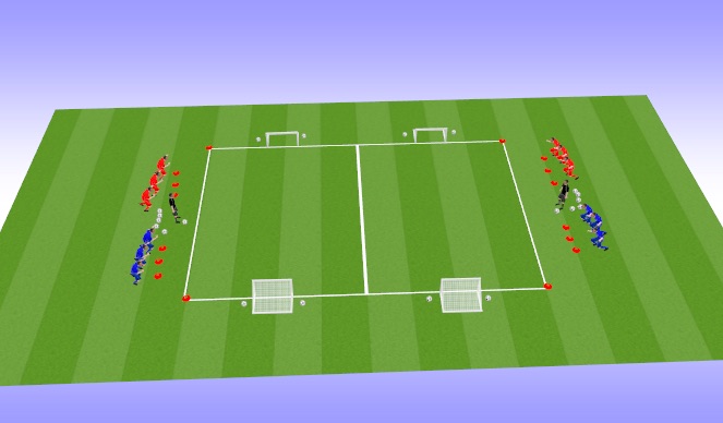 Football/Soccer Session Plan Drill (Colour): Dog Fights