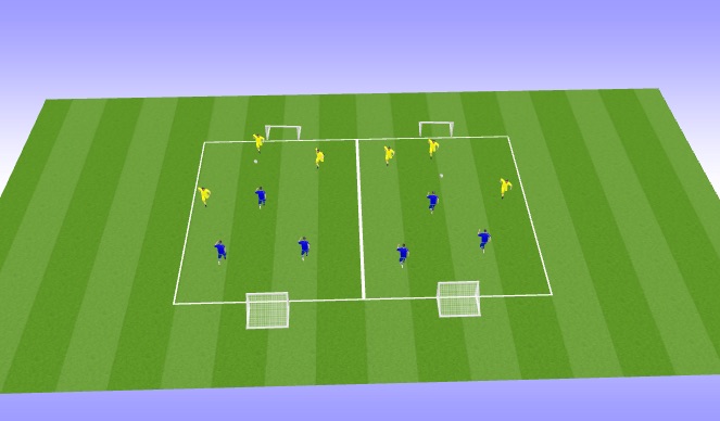 Football/Soccer Session Plan Drill (Colour): Short sided games