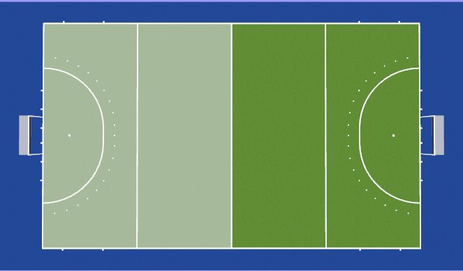 Hockey Session Plan Drill (Colour): Pitch Space