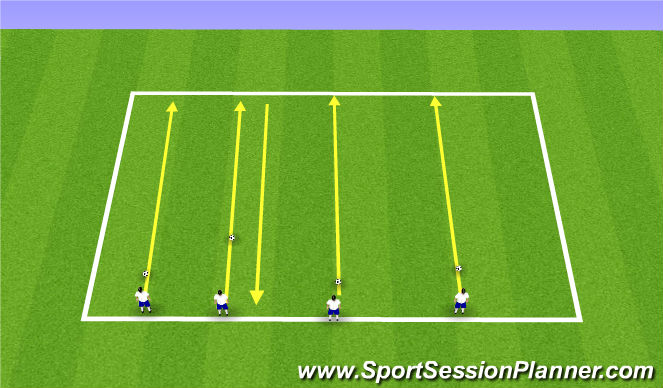 Football/Soccer Session Plan Drill (Colour): Parachute & Bag Run