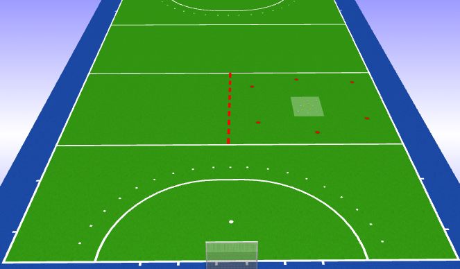 Hockey Session Plan Drill (Colour): Activity 1
