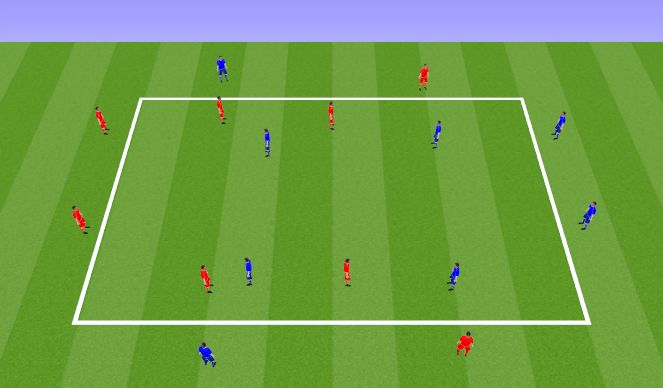 Football/Soccer Session Plan Drill (Colour): Possession (SM/GM)