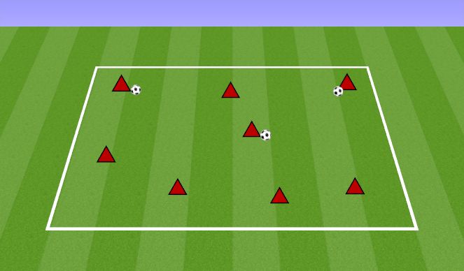 Football/Soccer Session Plan Drill (Colour): TRAP PASS MOVE