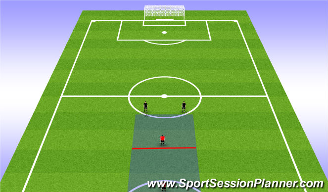 Football/Soccer Session Plan Drill (Colour): Combination Play in Central Areas