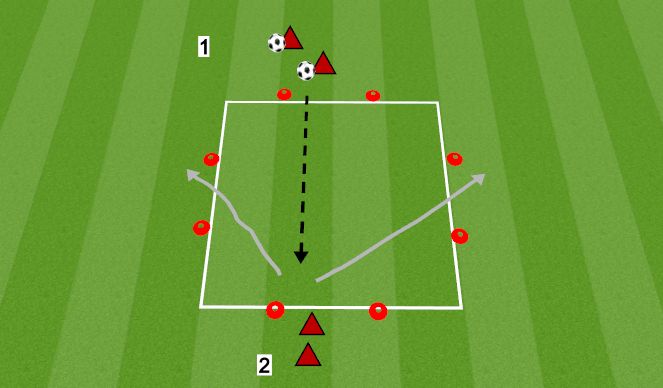 Football/Soccer Session Plan Drill (Colour): TECHNIQUE AND TOUCH CIRCLE