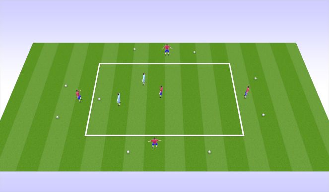 Football/Soccer Session Plan Drill (Colour): Small sided Posession