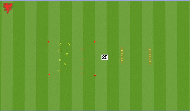 Football/Soccer Session Plan Drill (Colour): Arrival Plymetrics 