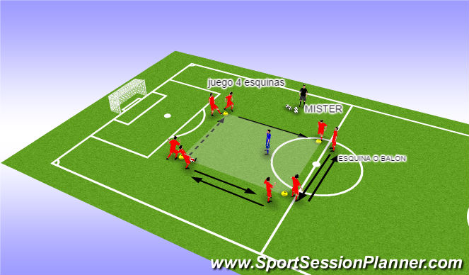 Football/Soccer Session Plan Drill (Colour): Screen 1