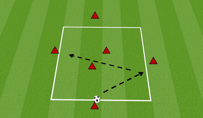 Football/Soccer Session Plan Drill (Colour): RONDO 4V2