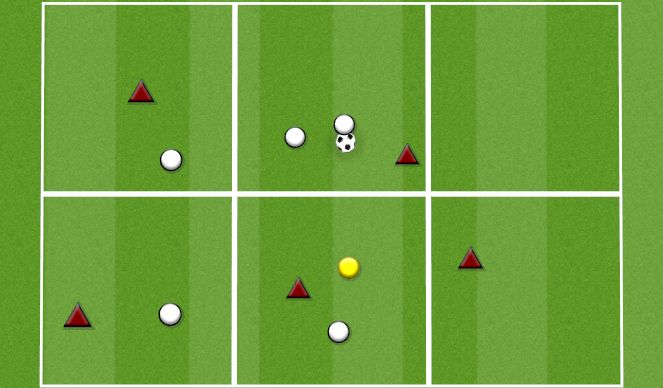 Football/Soccer Session Plan Drill (Colour): POSESSION: CONNECT 3