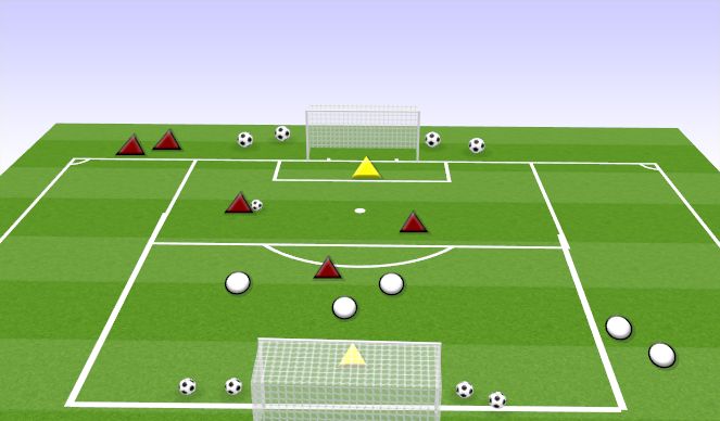 Football/Soccer Session Plan Drill (Colour): ADD A PLAYER