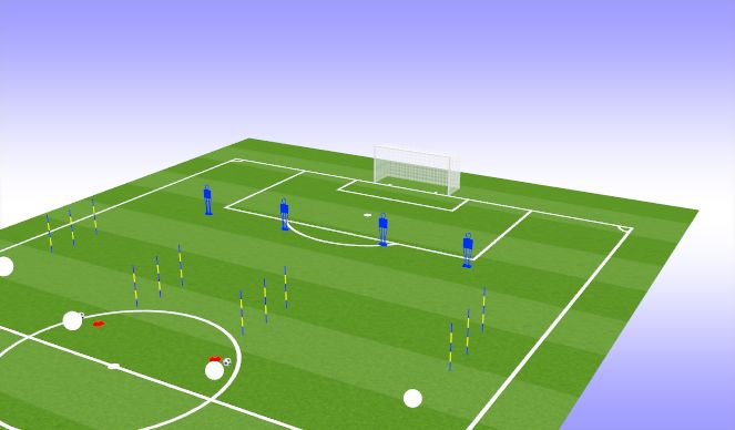 Football/Soccer Session Plan Drill (Colour): Animation 1