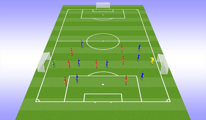 Football/Soccer Session Plan Drill (Colour): 8v8 Tournament