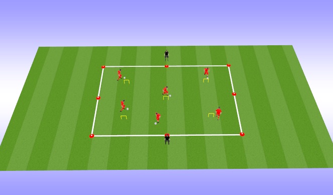 Football/Soccer Session Plan Drill (Colour): Dribbling Game: Cars