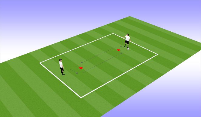 Football/Soccer Session Plan Drill (Colour): Partner Passing