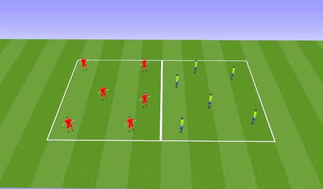 Football/Soccer Session Plan Drill (Colour): Rondo Wars