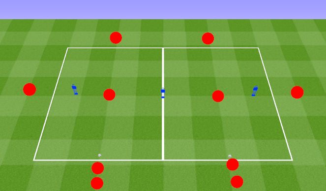 Football/Soccer Session Plan Drill (Colour): 10 Man Passing Drill. ﻿﻿ ﻿10 Osobowe Ćwiczenie z podani﻿e﻿m.