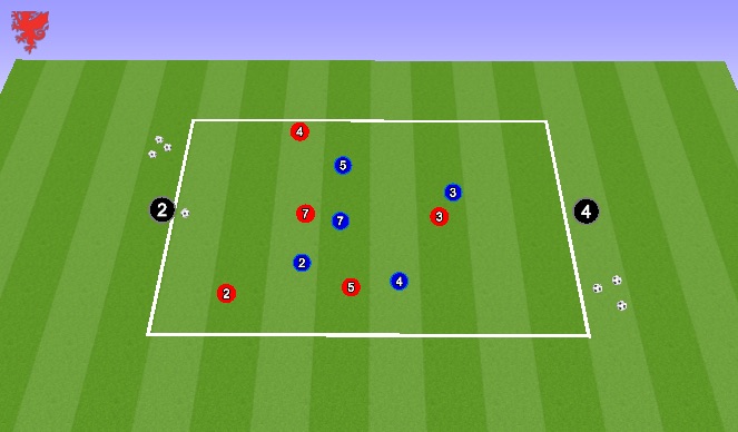 Football/Soccer Session Plan Drill (Colour): Reaction to losing possession