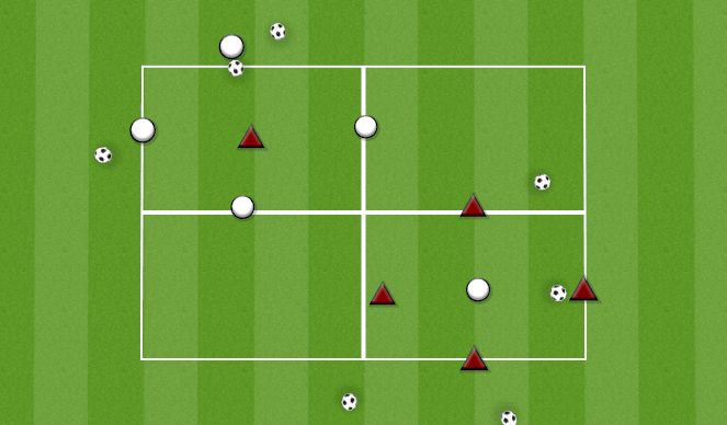 Football/Soccer Session Plan Drill (Colour): INDIVIDUAL WIN FOR THE TEAM