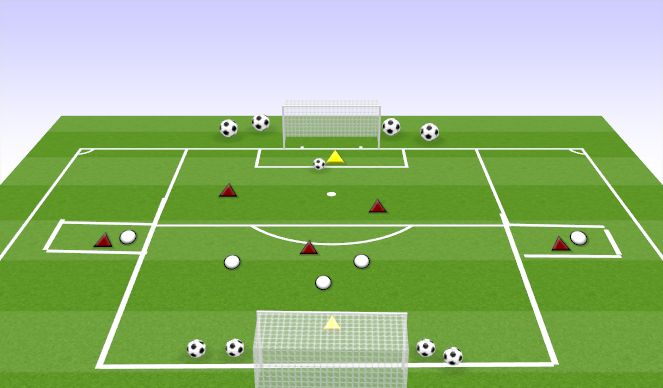 Football/Soccer Session Plan Drill (Colour): OVERLAP GAME