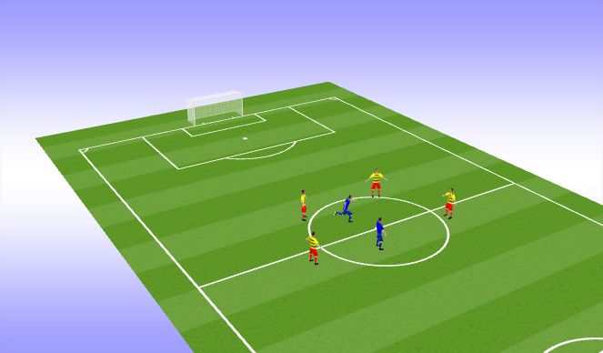 Football/Soccer Session Plan Drill (Colour): Circle Rondo