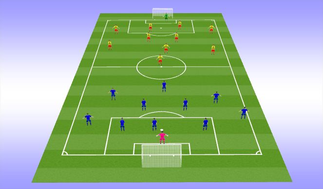 Football/Soccer Session Plan Drill (Colour): Amherst Shape