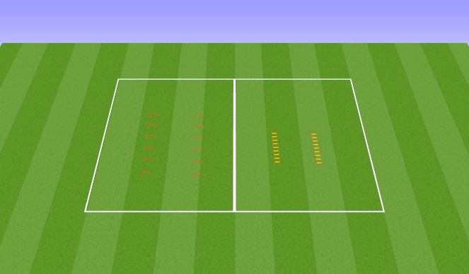 Football/Soccer Session Plan Drill (Colour): Redel ja tõkked