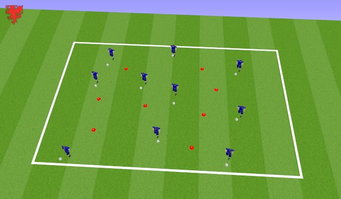 Football/Soccer Session Plan Drill (Colour): Level 1 Moves 