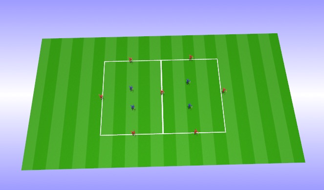 Football/Soccer Session Plan Drill (Colour): Intergarted warm up
