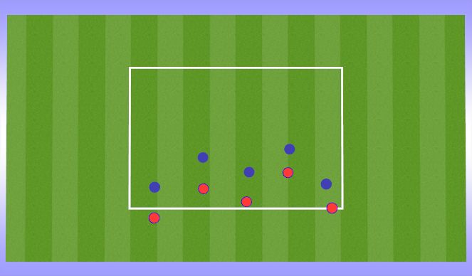 Football/Soccer Session Plan Drill (Colour): Warm-Up: 1v1 Defending