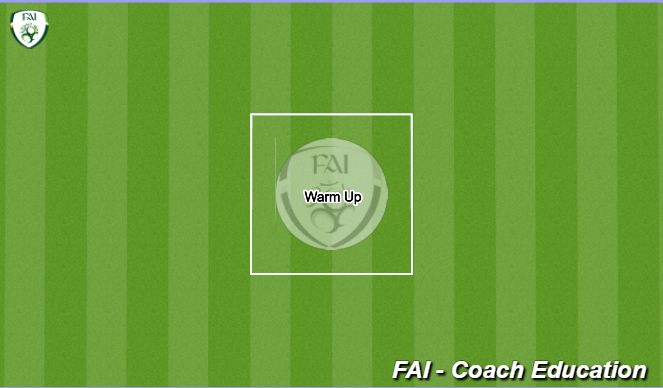 Football/Soccer Session Plan Drill (Colour): Warm Up