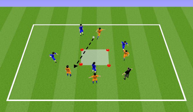 Football/Soccer Session Plan Drill (Colour): Possession Game