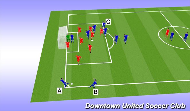 Football/Soccer Session Plan Drill (Colour): Animation 1