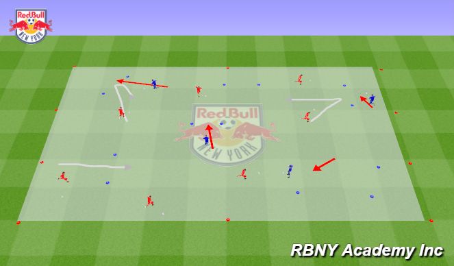 Football/Soccer Session Plan Drill (Colour): Intro