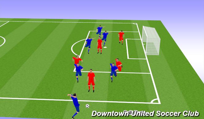 Football/Soccer Session Plan Drill (Colour): Animation 2