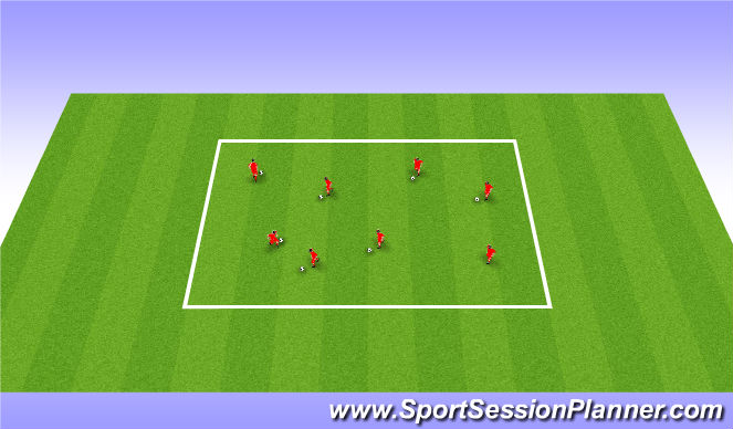 Football/Soccer Session Plan Drill (Colour): Ball Manipulation