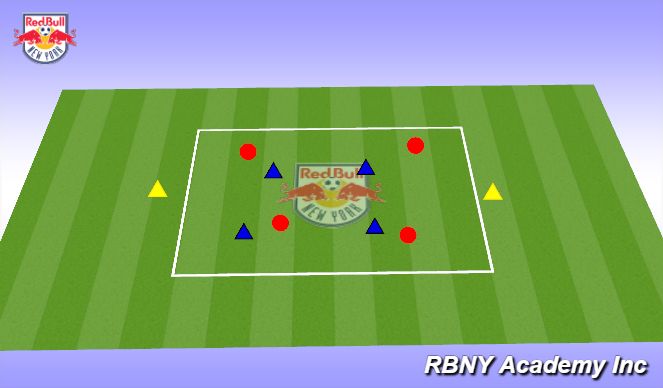 Football/Soccer Session Plan Drill (Colour): Positional Game (10 Players)