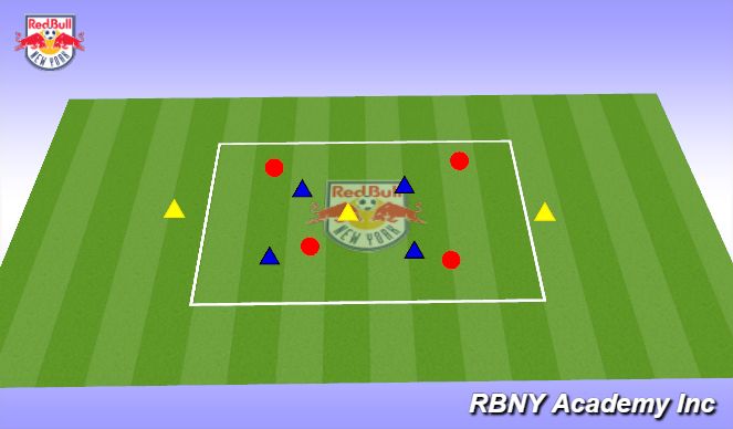 Football/Soccer Session Plan Drill (Colour): Positional Game (11 Players)