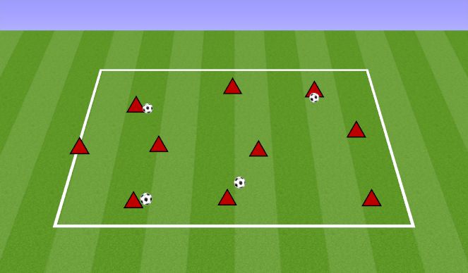 Football/Soccer Session Plan Drill (Colour): PASS AND MOVE