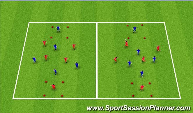 Football/Soccer Session Plan Drill (Colour): Target Ball