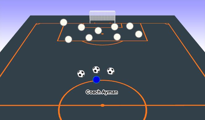 Football/Soccer Session Plan Drill (Colour): Animation 2