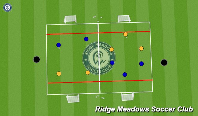 Football/Soccer Session Plan Drill (Colour): Warmup