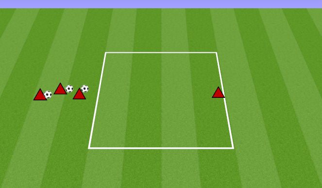 Football/Soccer Session Plan Drill (Colour): 1V1 BOX