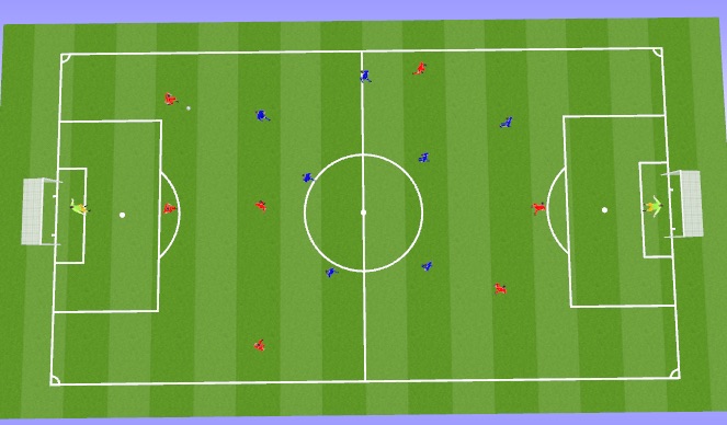 Football/Soccer: Defending Shape (Functional: Defender, Moderate)