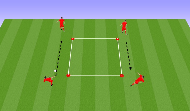 Football/Soccer Session Plan Drill (Colour): passing tourney