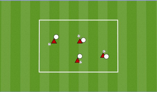 Football/Soccer Session Plan Drill (Colour): BALL IN HAND